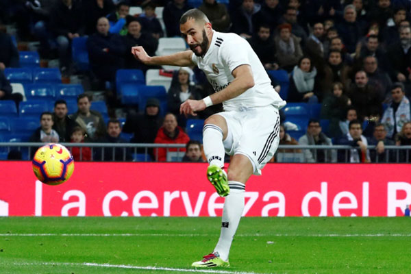 Penyerang Real Madrid Karim Benzema/Reuters - Juan Medina