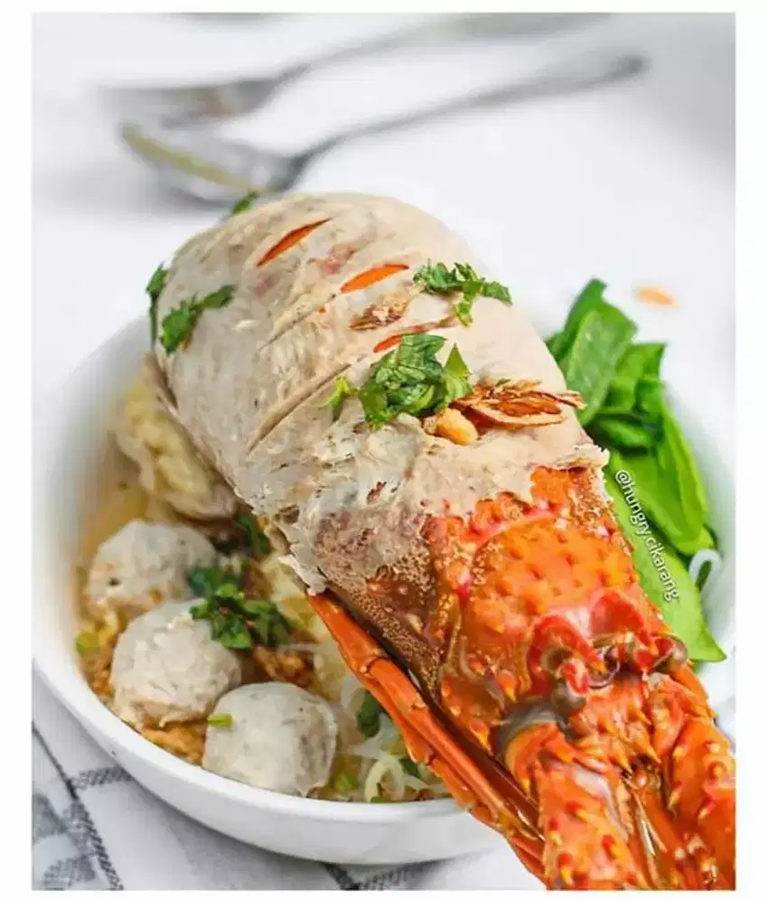 Ilustrasi bakso lobster