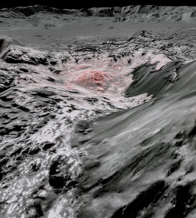 Citra inframerah dari aluran air di Ceres - Nasa