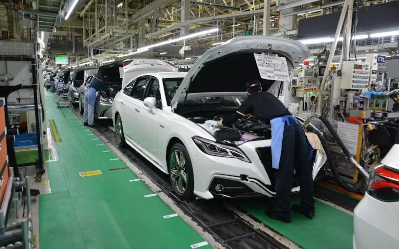 Pabrik Toyota di Jepang.  - Toyota