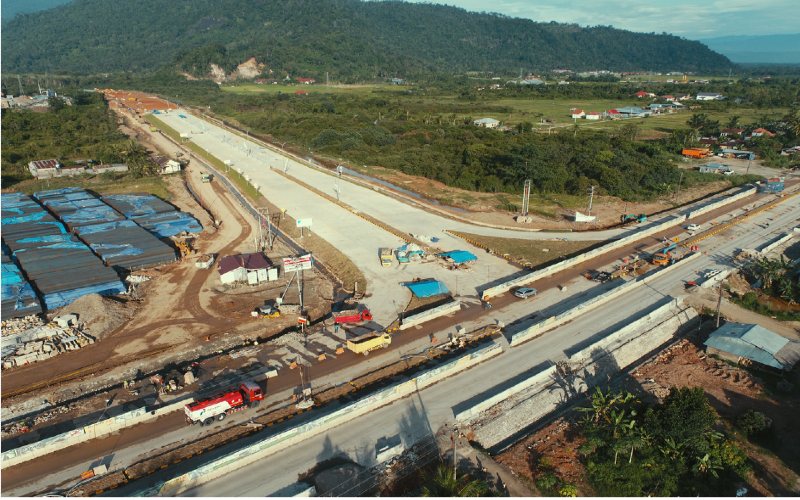 Tol Trans-Sumatra Beroperasi 368 Km, Segini Material yang ...