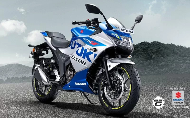 Suzuki Gixxer Kian Segar dengan Warna  Biru  dan Silver 