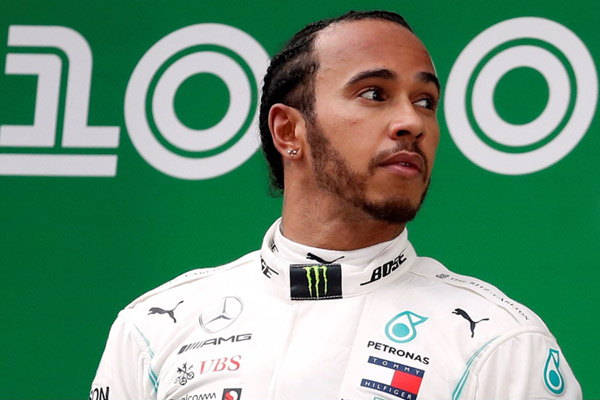 Pembalap F1 asal Inggris Lewis Hamilton - Reuters/Aly Song