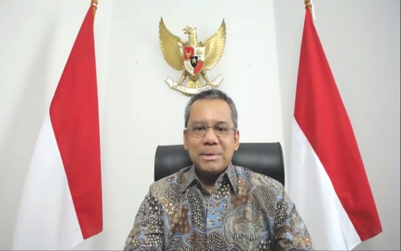Wakil Menteri Keuangan Suahasil Nazara dalam media briefing, Senin (12/10/2020) - Jaffry Prabu Prakoso/Bisnis.
