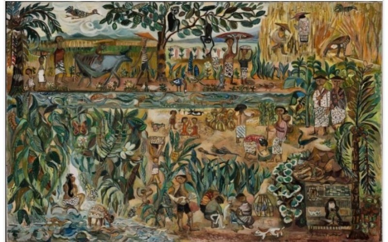  Lukisan  Seniman Indonesia Sudjana Kerton Laku Rp15 Miliar 