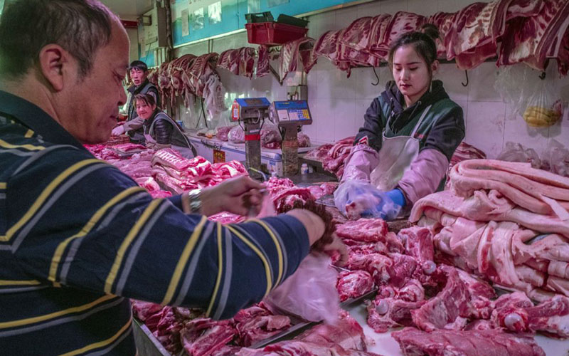 Laju Inflasi China Melemah, Harga Daging Babi Jadi Pemicu