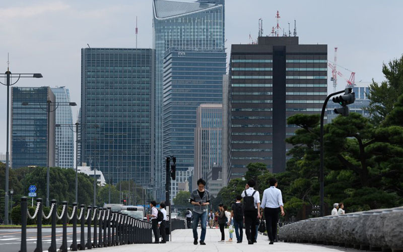 Deretan properti di Tokyo, Jepang./Bloomberg - Akio Kon