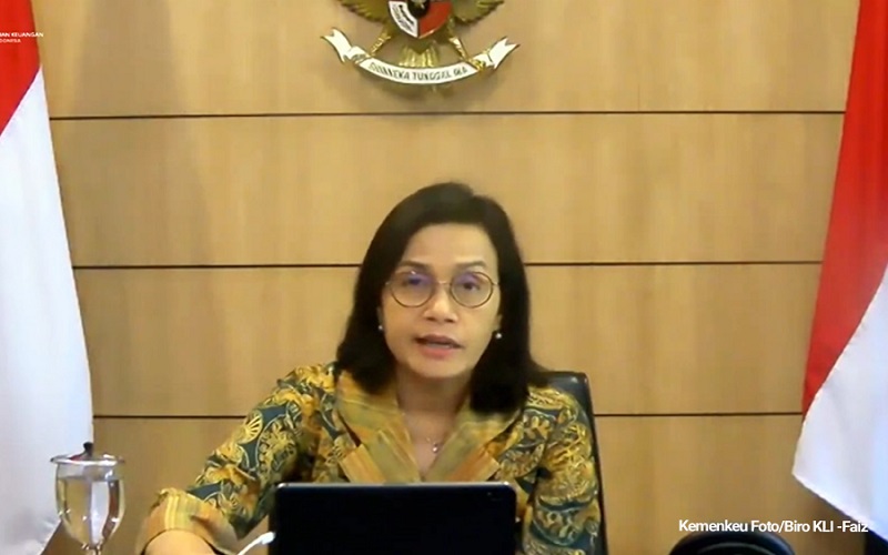 Menteri Keuangan Sri Mulyani memaparkan rancangan APBN 2021 dalam konferensi pers virtual, Selasa (1/12/2020) - Foto: Kemenkeu RI
