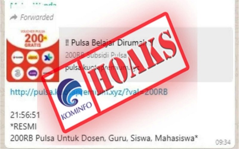 Cek Fakta Bantuan Pulsa Rp200 Ribu Untuk Mahasiswa Siswa Dosen Dan Guru Kabar24 Bisnis Com