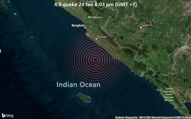 Gempa Bumi Berkekuatan M4 9 Melanda Bengkulu Kabar24 Bisnis Com