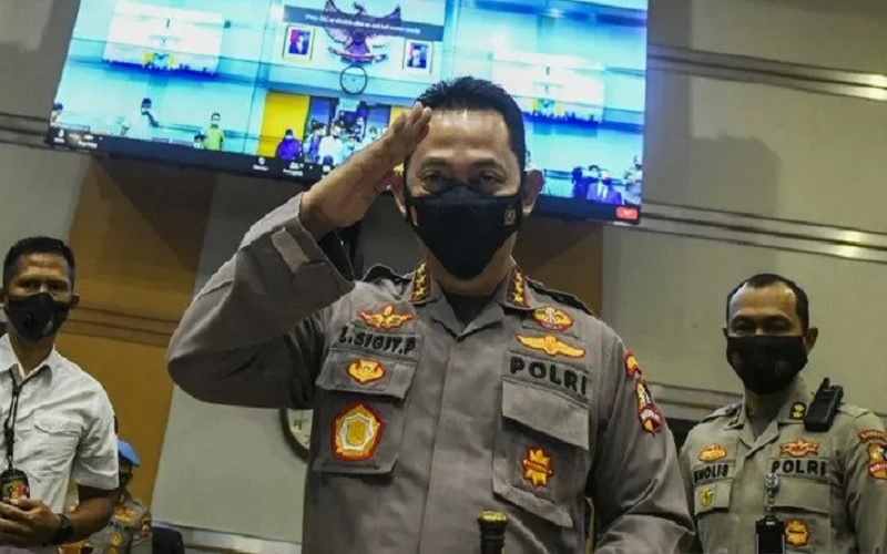 Kabareskrim Polri bersiap mengikuti Uji Kelayakan dan Kepatutan Calon Kapolri di ruang Komisi III DPR, Kompleks Parlemen, Jakarta, Rabu (20/1 - 2021). 
