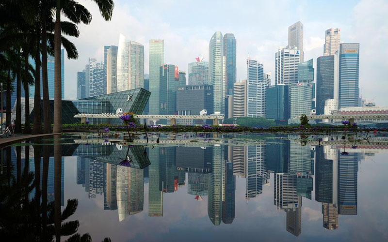 Kawasan pusat bisnis Singapura./Bloomberg - Nicky Loh