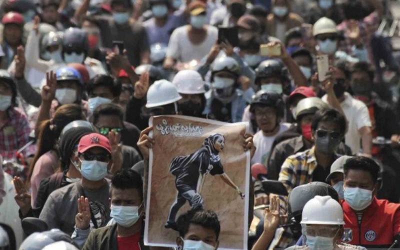 Lagi Lagi Demonstran Di Myanmar Tewas Akibat Tertembak Di Kepala Kabar24 Bisnis Com