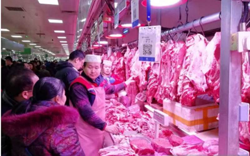 Ilustrasi-Aktivitas pedagang daging halal di Pasar Zuojiazhuang, Beijing. - ANTARA/M. Irfan Ilmie