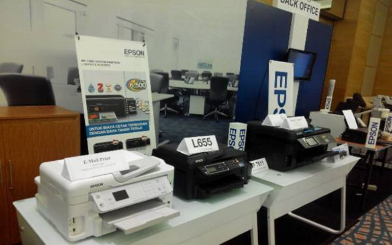Sejumlah produk printer dari Epson.  - Bisnis/swi