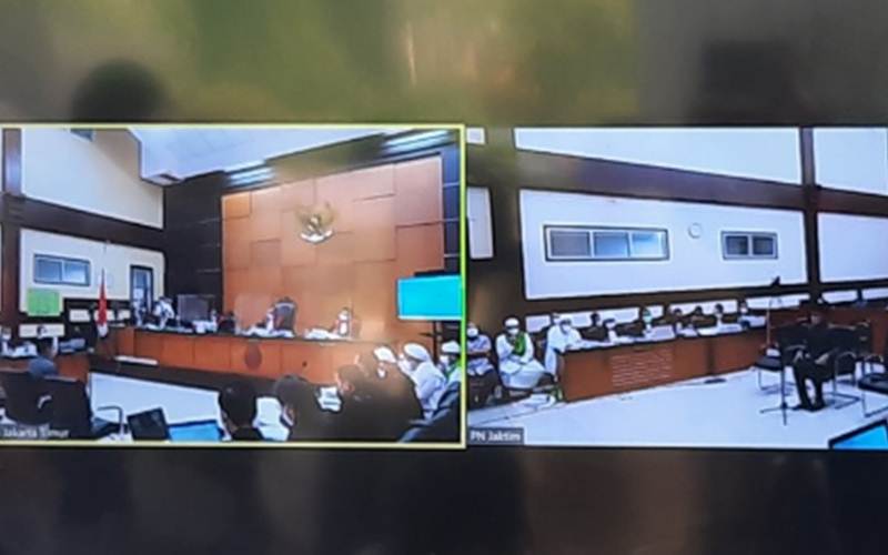 Bima Arya saat dihadirkan sebagai saksi dalam sidang lanjutan Rizieq Shihab di Pengadilan Negeri Jakarta Timur, Rabu (14/4/2021). - Antara/Yogi Rachman