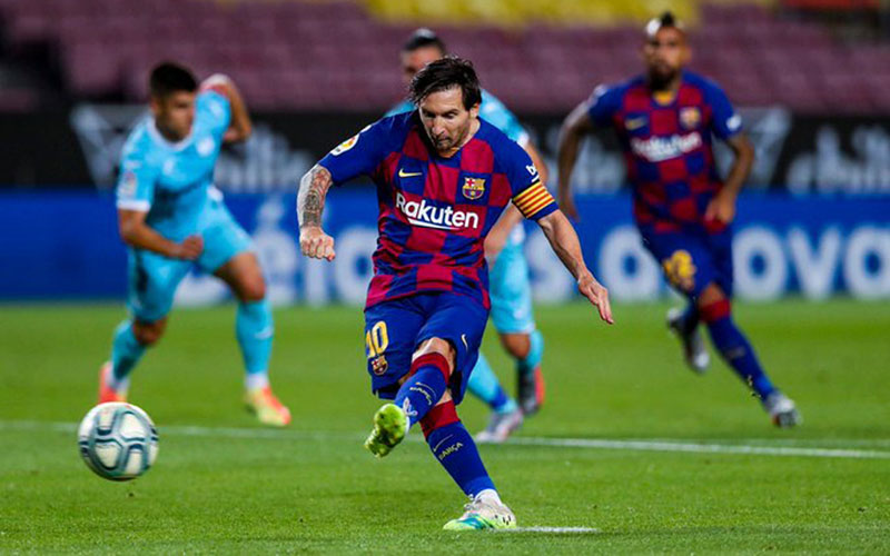 Kapten tim FC Barcelona Lionel Messi. - Twitter@FCBarcelona