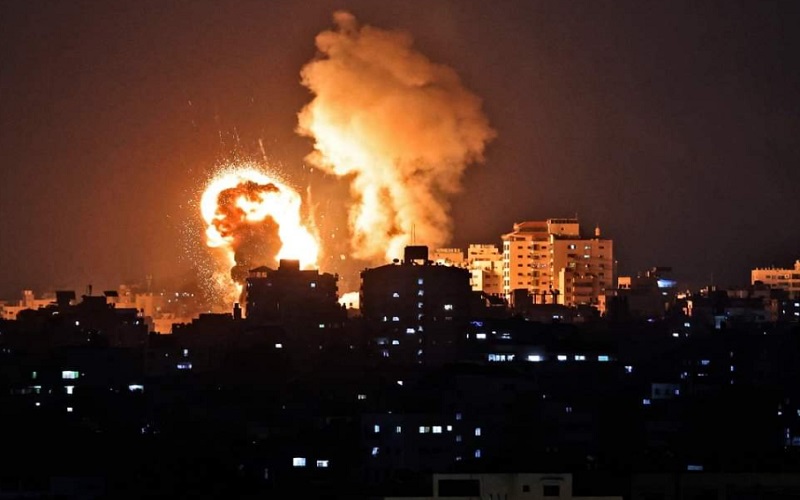 Tentara Israel menembakkan rudal ke jalur Gaza, Yerusalem  -  Twitter