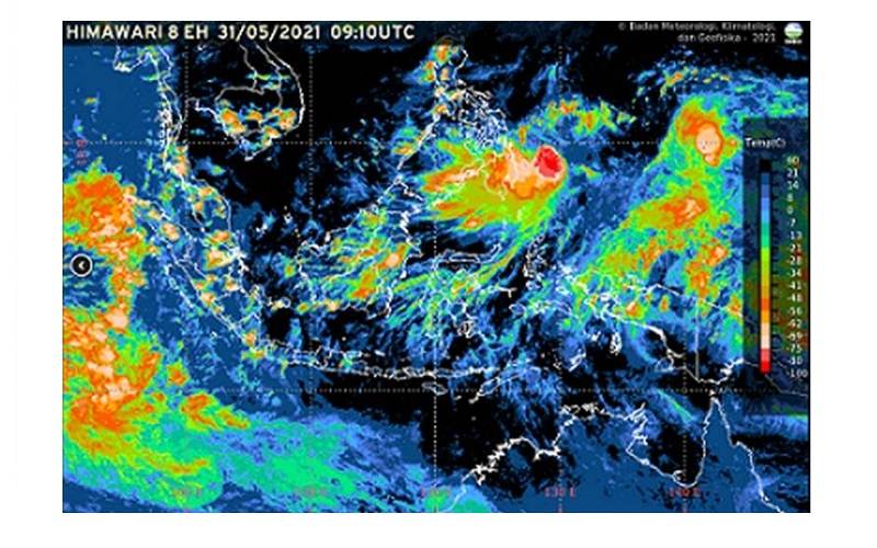 Peta satelit siklon Choi-Wan/Antara - HO/BMKG