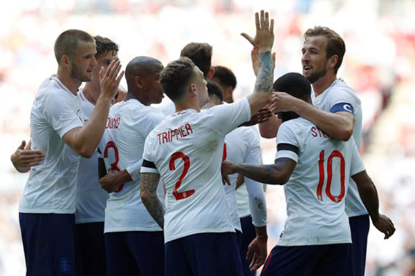 Timnas Inggris menjadi salah satu kandidat juara Euro 2020. - Reuters