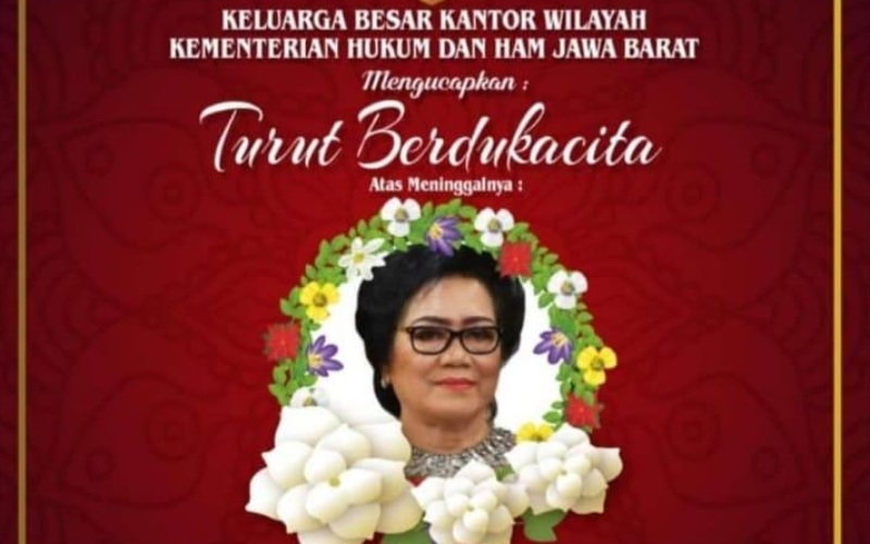 Ucapan dukacita Kementerian Hukum dan HAM atas berpulangnya istri Menteri Hukum dan Hak Asasi Manusia Yasonna Laoly. Elisye W Ketaren meninggal dunia di Jakarta, Kamis (10/6/2021) - Dokumentasi