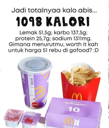 Viral Bts Meal Mcd Ini Rincian Kalori Per Porsinya Lifestyle Bisnis Com