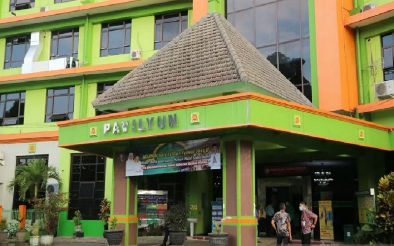 Paviliun Graha Puspa Husada Rumah Sakit Umum Daerah (RSDU) dr Saiful Anwar Malang, yang dipergunakan sebagai pusat penanganan dan perawatan pasien positif Covid-19. - Antara\r\n\r\n