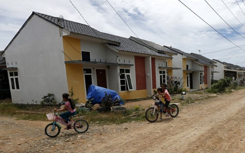 Ilustrasi kompleks perumahan bersubsidi di Desa Lam Ujong, Kecamatan Baitussalam, Aceh Besar, Aceh./Antara - Irwansyah Putra