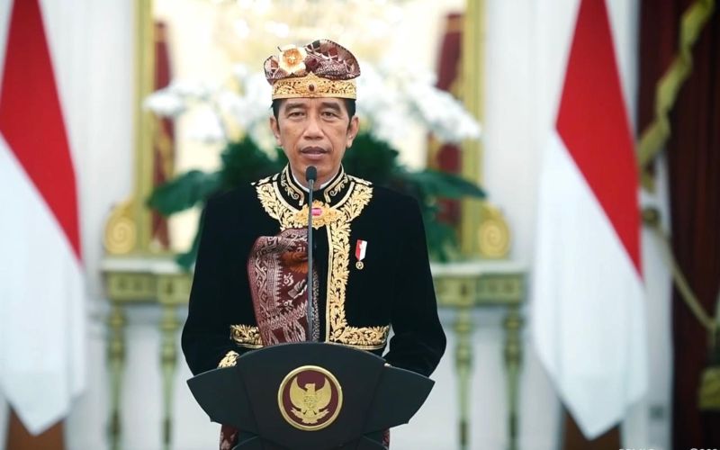 Presiden Joko Widodo membuka Pesta Kesenian Bali ke-43, secara virtual, Sabtu (12/06 - 2021) / Youtube Setpres