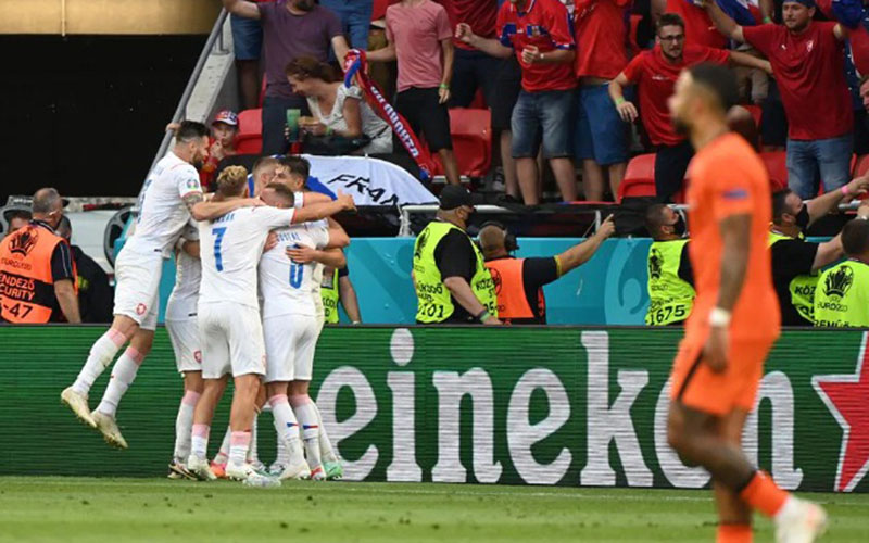 Hasil Babak 16 Besar Euro 2020, Belanda Tersingkir Dihajar Cheska 0–2