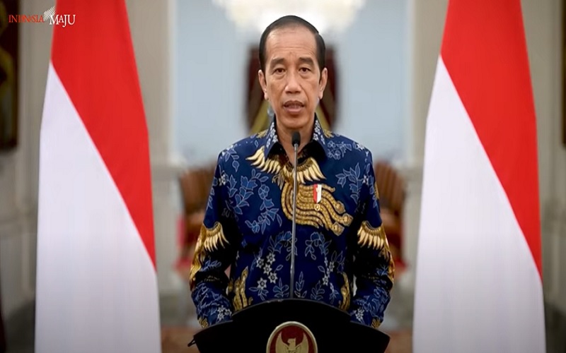Presiden Joko Widodo saat memberikan pernyataan resmi terkait kebijakan PPKM Darurat di Jawa-Bali mulai 3-20 Juli 2021. - Youtube/Sekretariat Presiden