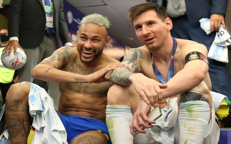Persahabatan adalah yang terbaik dimiliki oleh pemain sepakbola. Demikian cuitan akun Twitter Copa America menarasikan foto antara Lionel Messi dan Neymar Jr. - akun Twitter Copa America