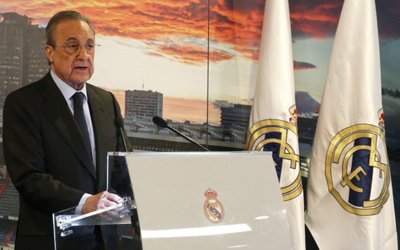 Presiden klub Real Madrid Florentino Perez - Football Espana