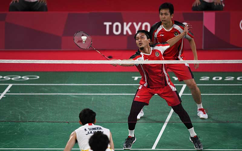 Final ganda putra badminton olimpiade tokyo