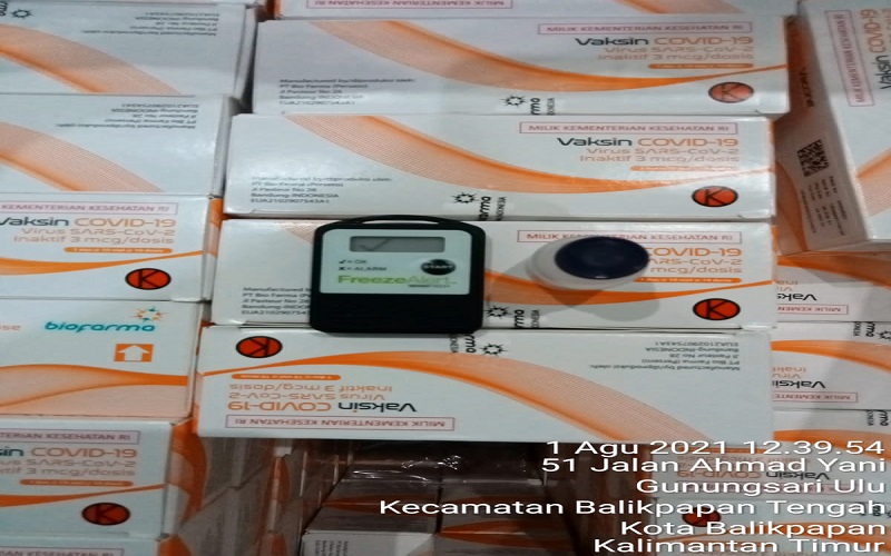 Vaksin Merk CoronaVac yang digunakan untuk dosis tahap kedua di Balikpapan, tiba pada 1 Agustus 2021 dari Dinkes Provinsi Kalimantan Timur. - Istimewa