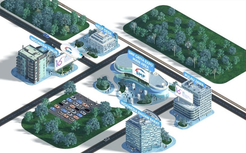 Ilustrasi tampilan SMF Virtual Griya Expo 2021. - Istimewa