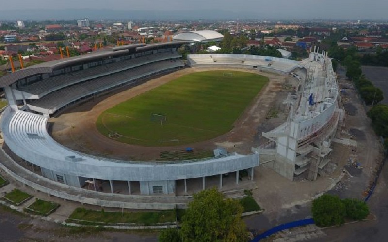 Foto aerial stadion Mandala Krida, Baciro, DI Yogyakarta, Rabu (5/7). - Antara