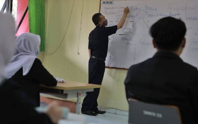 Pembelajaran tatap muka (PTM) terbatas di DKI Jakarta dimulai pada Senin (30/8/2021). - Instagram @aniesbaswedan