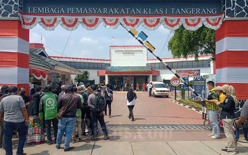 Suasana di Lapas Kelas I Tangerang pasca kebakaran di Tangerang, Banten, Rabu (8/9/2021). Kebakaran tersebut menewaskan 41 orang.  Banten, Rabu (8/9 - 2021)