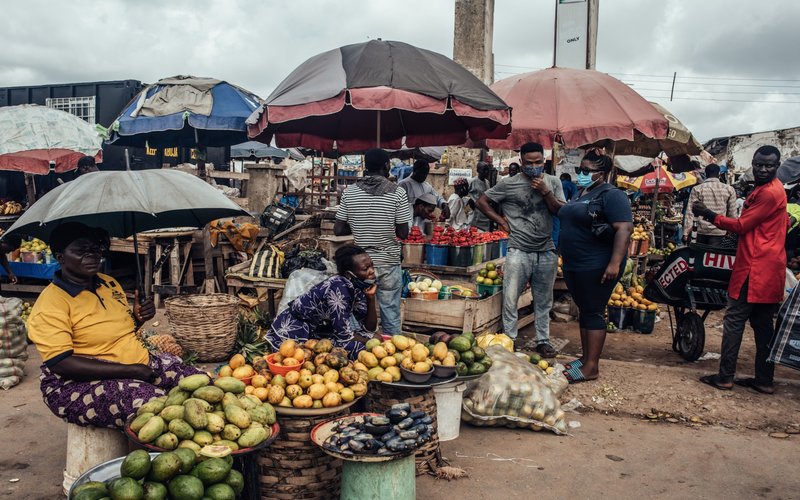 Pasar tradisional di Abuja, Nigeria -  Bloomberg