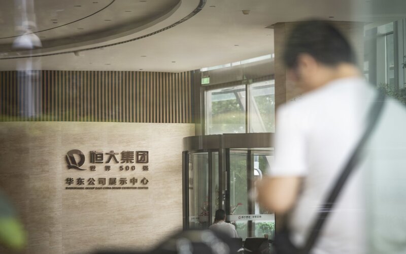 Kantor Evergrande di Beijing, China - Bloomberg