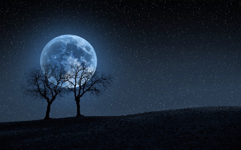 Fenomena bulan purnama biru - istimewa