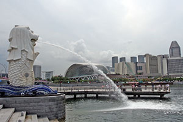 Patung Merlion, Singapura