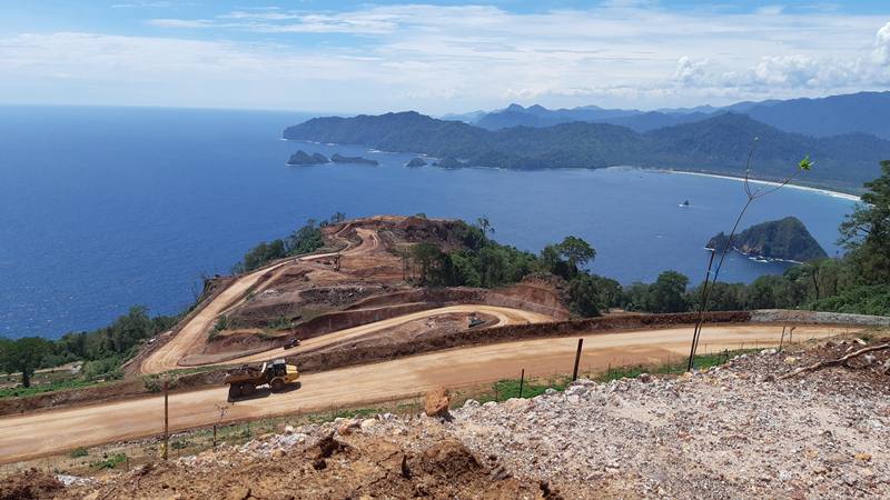 Kondisi hutan Tumpang Pitu Banyuwangi yang menjadi area konsensi tambang emas oleh PT Bumi Suksesindo yang merupakan anak usaha PT Merdeka Copper Gold Tbk (MDKA). JIBI - Bisnis/Peni Widarti 