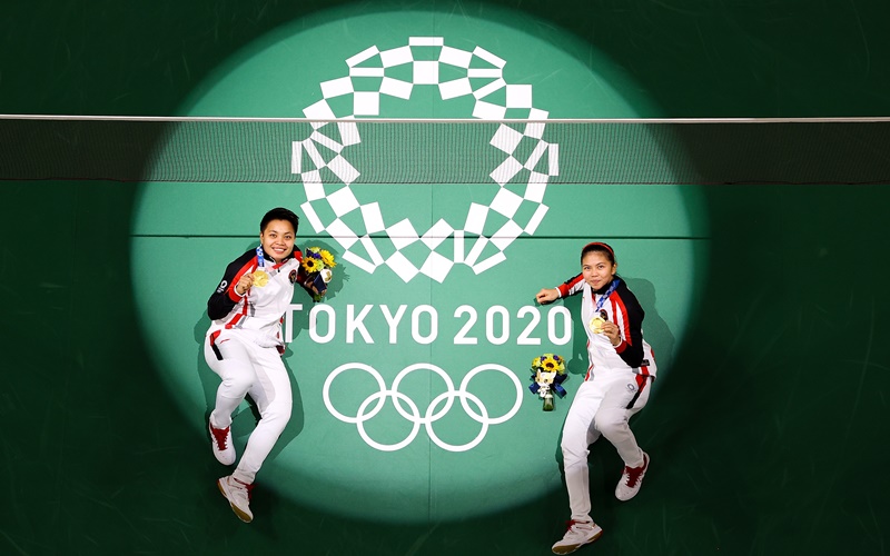 Greysia Polii/Apriyani Rahayu dalam Olimpiade Tokyo 2020 - Twitter BWF