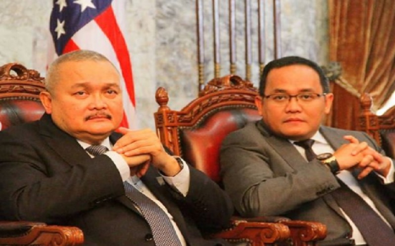 Anggota DPR RI Alex Noerdin dan putranya Dodi Reza yang menjabat sebagai Bupati Musi Banyuasin Sumatra Selatan. - Instagram @dodirezaalexnoerdin