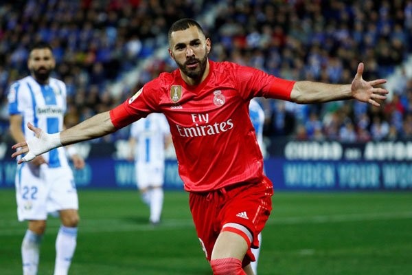 Penyerang Real Madrid Karim Benzema - Reuters/Juan Medina