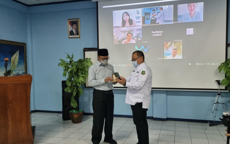 Wali Kota Sukabumi Achmad Fahmi meresmikan peluncuran Pilot Project Implementasi Sistem Manajemen NRW Cerdas di Kota Sukabumi.