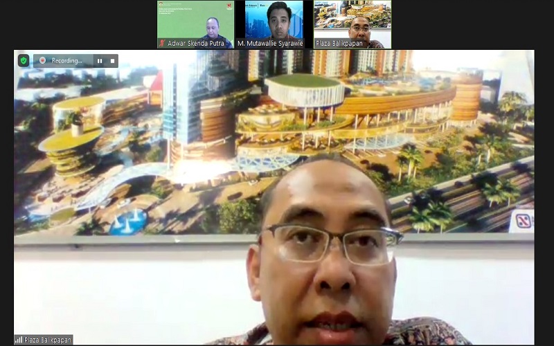 Ketua Asosiasi Pengelola Pusat Belanja Indonesia (APPBI) Kalimantan Timur Aries Adriyanto dalam Focus Group Discussion Menghidupkan Ekonomi UKM Saat Pelaksanaan PPKM secara virtual, Kamis (28/10/2021). - Istimewasaat 
