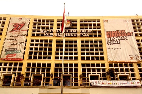 Gedung Komisi Pemilihan Umum Republik Indonesia di Jakarta. - Bisnis.com/Samdysara Saragih